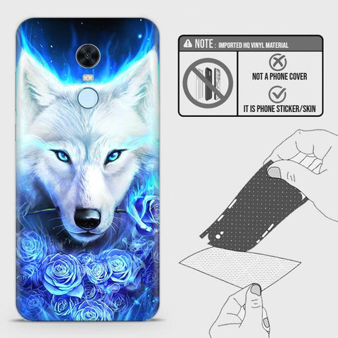 Xiaomi Redmi Note 5 / Redmi 5 Plus Back Skin - Design 2 - Vintage Galaxy Wolf Skin Wrap Back Sticker