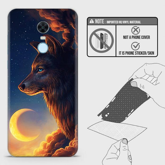 Xiaomi Redmi Note 5 / Redmi 5 Plus Back Skin - Design 5 - Mighty Wolf Skin Wrap Back Sticker