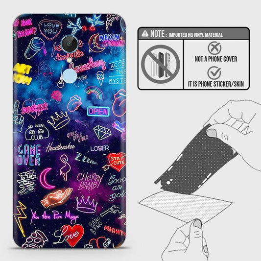 Xiaomi Redmi Note 4 / 4X Back Skin - Design 1 - Neon Galaxy Skin Wrap Back Sticker