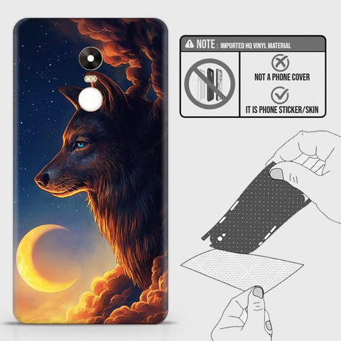 Xiaomi Redmi Note 4 / 4X Back Skin - Design 5 - Mighty Wolf Skin Wrap Back Sticker