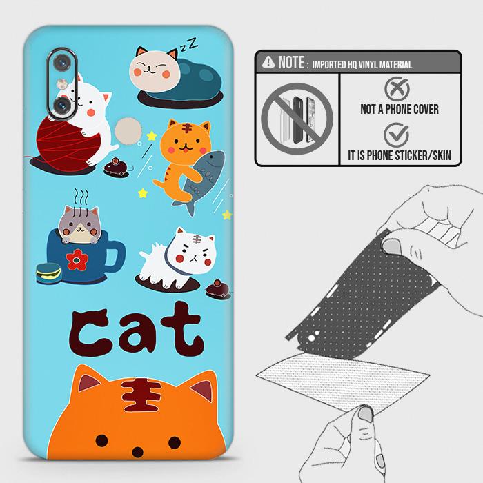 Xiaomi Redmi Note 5 / Redmi 5 Plus Back Skin - Design 3 - Cute Lazy Cate Skin Wrap Back Sticker