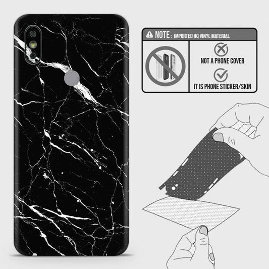 Xiaomi Redmi S2 / Y2 Back Skin - Design 6 - Trendy Black Marble Skin Wrap Back Sticker