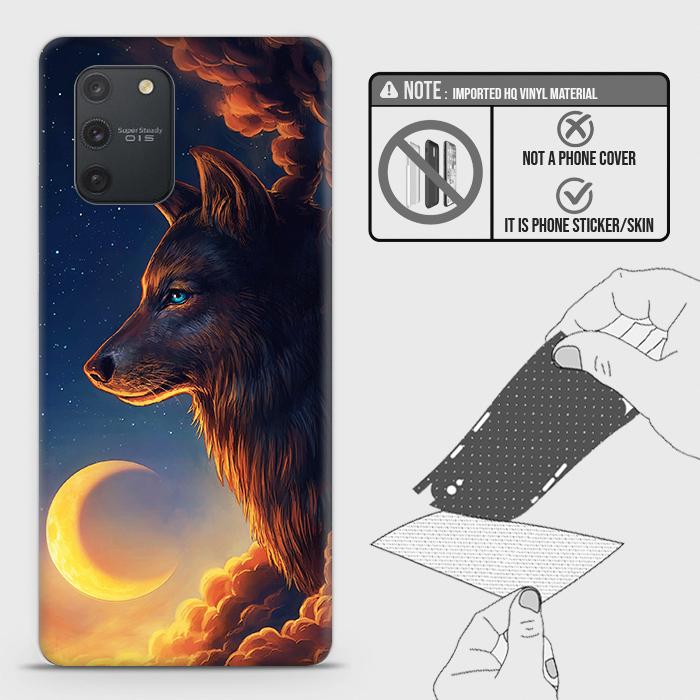 Samsung Galaxy A91 Back Skin - Design 5 - Mighty Wolf Skin Wrap Back Sticker