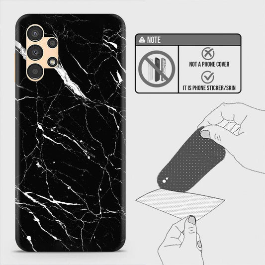 Samsung Galaxy A13 Back Skin - Design 6 - Trendy Black Marble Skin Wrap Back Sticker Without Sides
