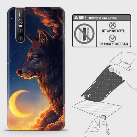 Vivo V15 Back Skin - Design 5 - Mighty Wolf Skin Wrap Back Sticker