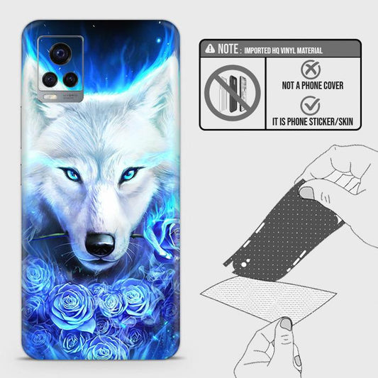 Vivo V20 Pro Back Skin - Design 2 - Vintage Galaxy Wolf Skin Wrap Back Sticker