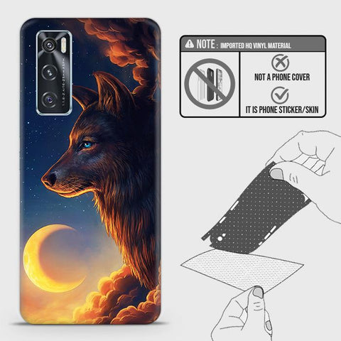 Vivo Y70 Back Skin - Design 5 - Mighty Wolf Skin Wrap Back Sticker