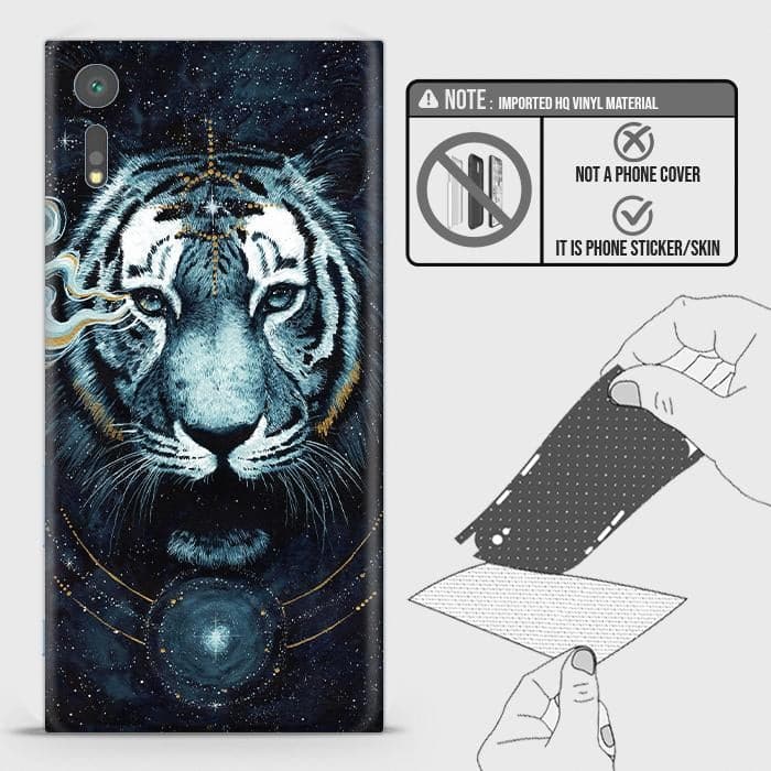 Sony Xperia XZS Back Skin - Design 4 - Vintage Galaxy Tiger Skin Wrap Back Sticker