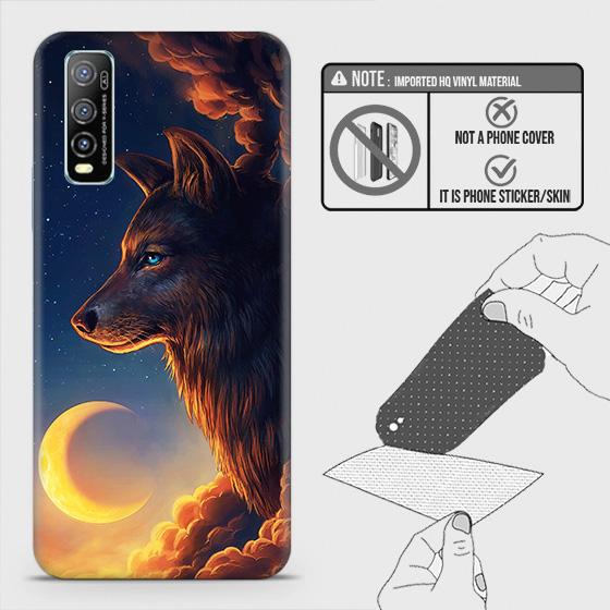 Vivo Y70s Back Skin - Design 5 - Mighty Wolf Skin Wrap Back Sticker