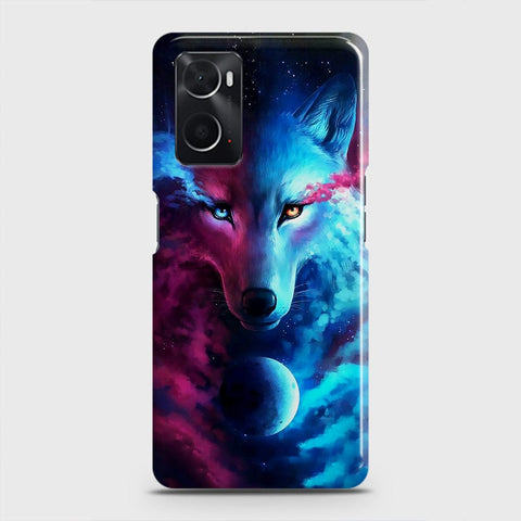 Oppo A96 4G Cover - Infinity Wolf Trendy Printed Hard Case with Life Time Colors Guarantee