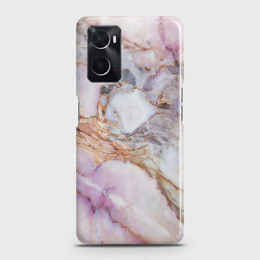 Oppo A96 4G Cover - Violet Sky Marble Trendy Printed Hard Case with Life Time Colors Guarantee
