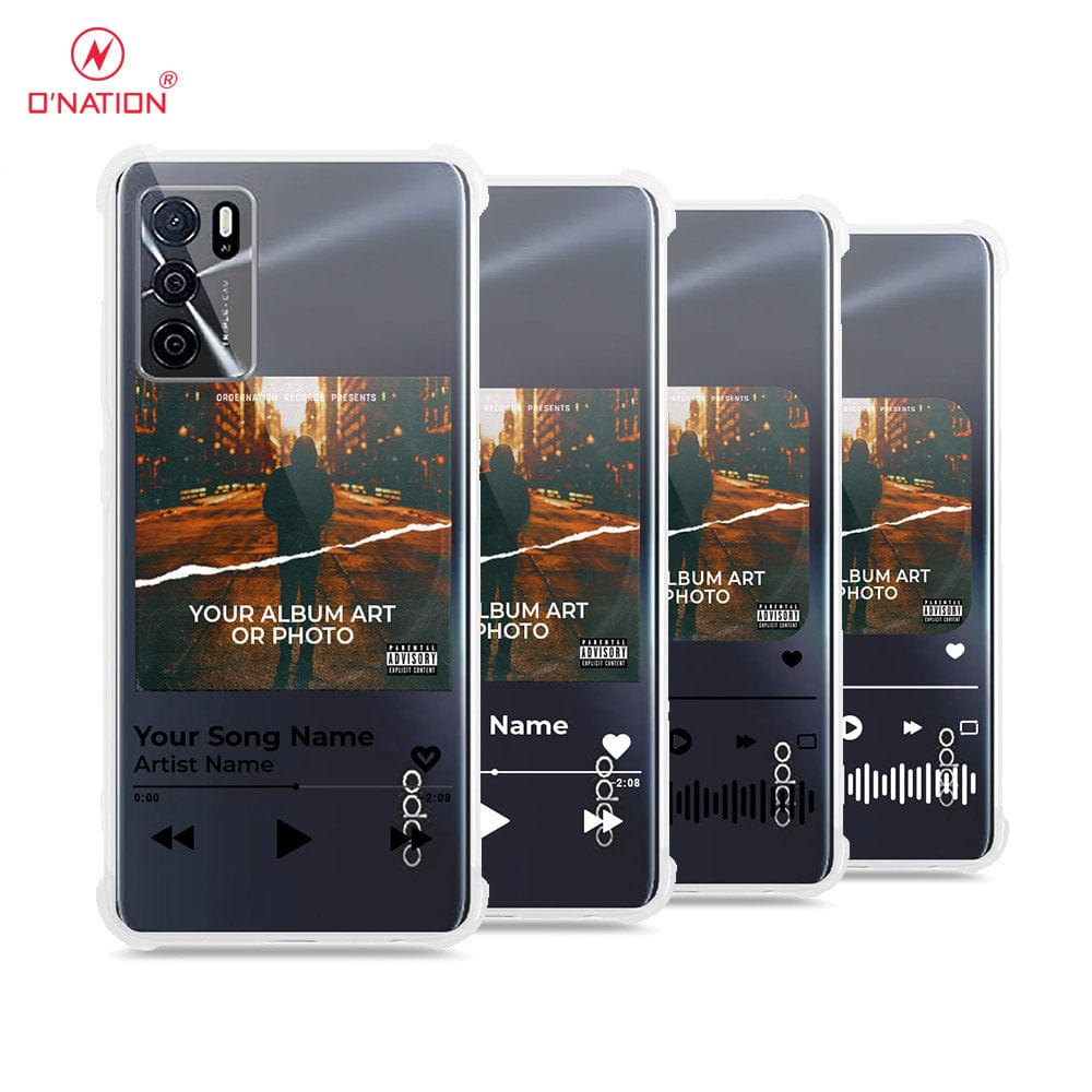 Oppo A16 Cover - Personalised Album Art Series - 4 Designs - Clear Phone Case - Soft Silicon Borders