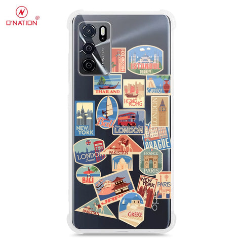 Oppo A16 Cover - Personalised Boarding Pass Ticket Series - 5 Designs - Clear Phone Case - Soft Silicon Borders