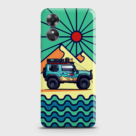 Oppo A17  Cover - Adventure Series - Matte Finish - Snap On Hard Case with LifeTime Colors Guarantee