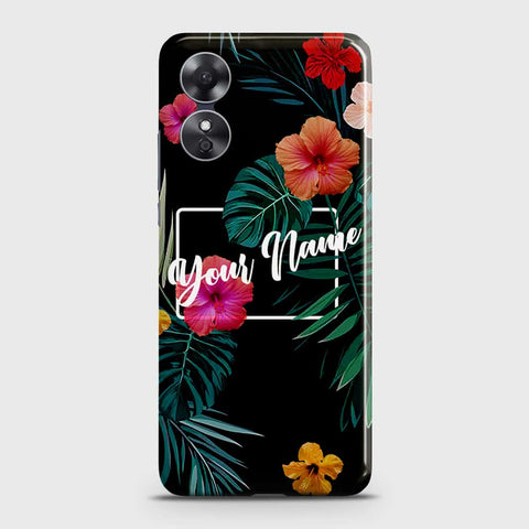 Oppo A17  Cover - Floral Series - Matte Finish - Snap On Hard Case with LifeTime Colors Guarantee