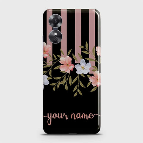 Oppo A17  Cover - Floral Series - Matte Finish - Snap On Hard Case with LifeTime Colors Guarantee