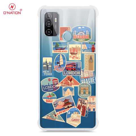 Oppo A53s Cover - Personalised Boarding Pass Ticket Series - 5 Designs - Clear Phone Case - Soft Silicon Borders