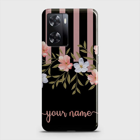 Oppo A57 4G 2022  Cover - Floral Series - Matte Finish - Snap On Hard Case with LifeTime Colors Guarantee