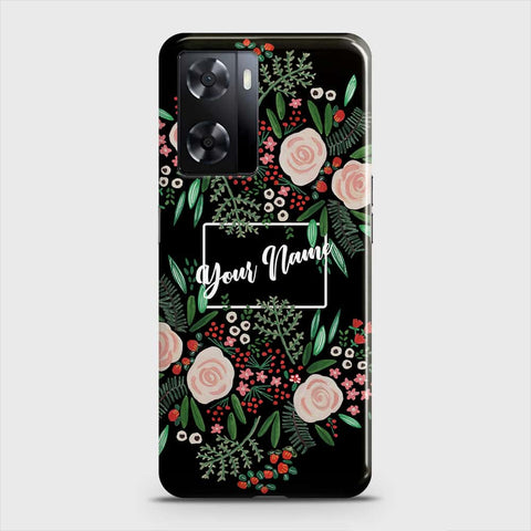 Oppo A57 4G 2022  Cover - Floral Series - Matte Finish - Snap On Hard Case with LifeTime Colors Guarantee