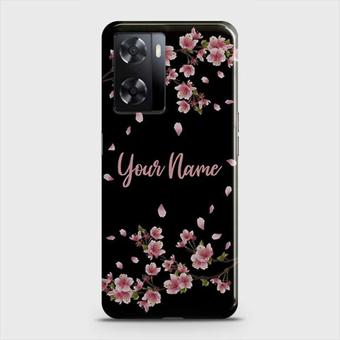 Oppo A57 4G 2022  Cover - Floral Series - Matte Finish - Snap On Hard Case with LifeTime Colors Guarantee