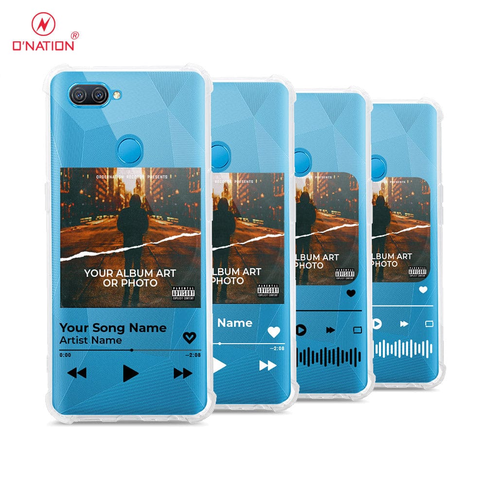 Oppo A7 Cover - Personalised Album Art Series - 4 Designs - Clear Phone Case - Soft Silicon Borders