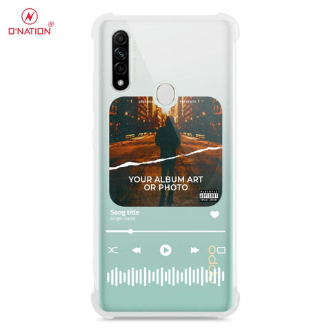 Oppo A8 Cover - Personalised Album Art Series - 4 Designs - Clear Phone Case - Soft Silicon Borders