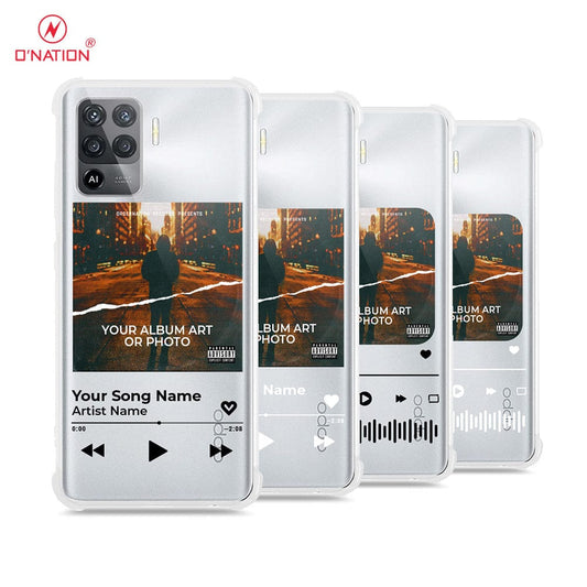 Oppo A94 Cover - Personalised Album Art Series - 4 Designs - Clear Phone Case - Soft Silicon Borders