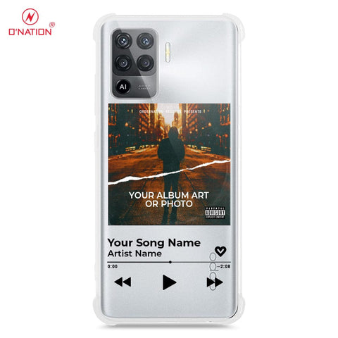 Oppo A94 Cover - Personalised Album Art Series - 4 Designs - Clear Phone Case - Soft Silicon Borders