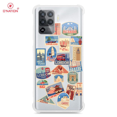 Oppo A94 Cover - Personalised Boarding Pass Ticket Series - 5 Designs - Clear Phone Case - Soft Silicon Borders