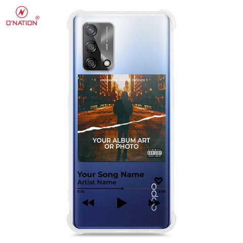 Oppo A95 4G Cover - Personalised Album Art Series - 4 Designs - Clear Phone Case - Soft Silicon Borders