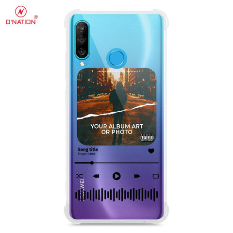 Huawei P30 Lite Cover - Personalised Album Art Series - 4 Designs - Clear Phone Case - Soft Silicon Borders