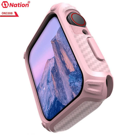 Apple Watch Series 7 (45mm) Cover - Pink - ONation Quad Element Full Body Protective Soft Case