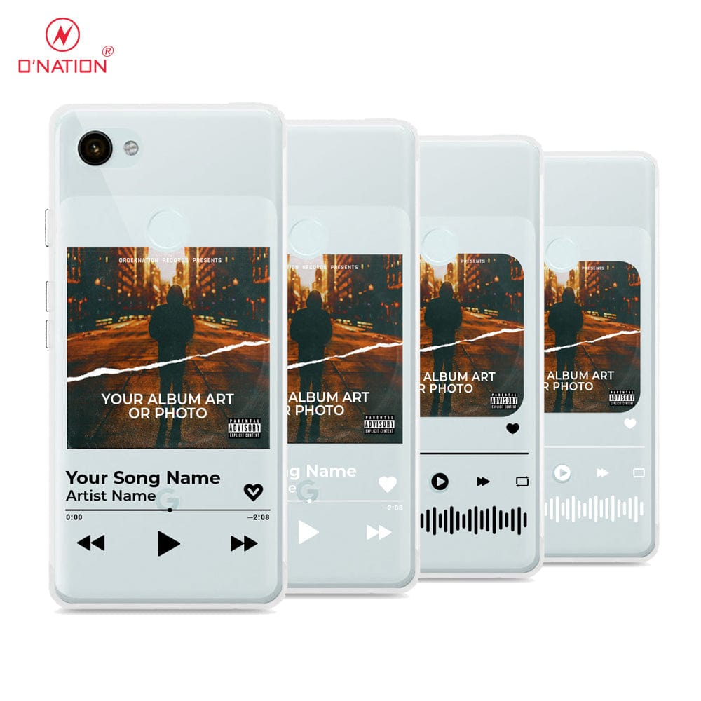 Google Pixel 3a Cover - Personalised Album Art Series - 4 Designs - Clear Phone Case - Soft Silicon Borders
