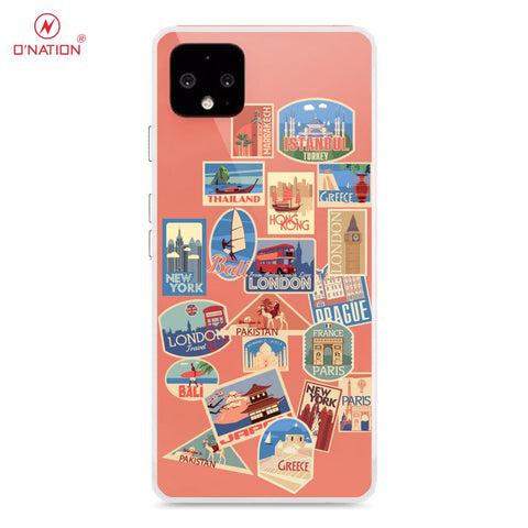 Google Pixel 4 Cover - Personalised Boarding Pass Ticket Series - Clear Phone Case - Soft 4D Shockproof Silicone Case ( Fast Delivery )