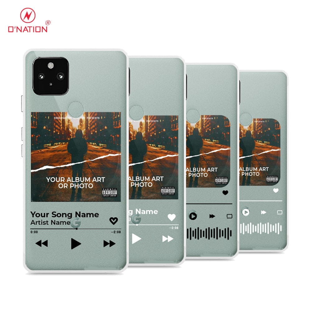 Google Pixel 5 Cover - Personalised Album Art Series - 4 Designs - Clear Phone Case - Soft Silicon Borders