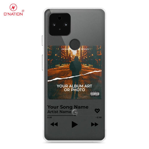 Google Pixel 5a 5G Cover - Personalised Album Art Series - 4 Designs - Clear Phone Case - Soft Silicon Borders