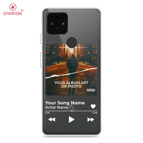 Google Pixel 5a 5G Cover - Personalised Album Art Series - 4 Designs - Clear Phone Case - Soft Silicon Borders