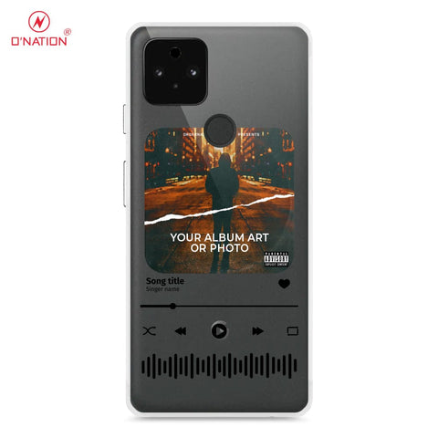 Google Pixel 5a 5G Cover - Personalised Album Art Series - 4 Designs - Clear Phone Case - Soft Silicon Borders