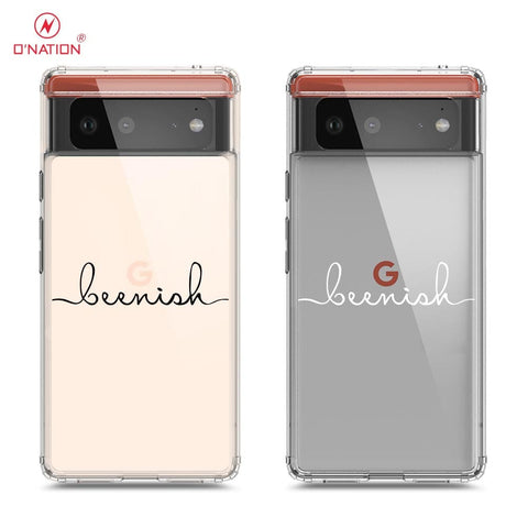 Google Pixel 6 Cover - Personalised Name Series - 8 Designs - Clear Phone Case - Soft Silicon Borders