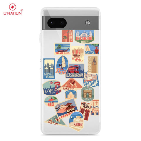 Google Pixel 6a Cover - Personalised Boarding Pass Ticket Series - 5 Designs - Clear Phone Case - Soft Silicon Borders