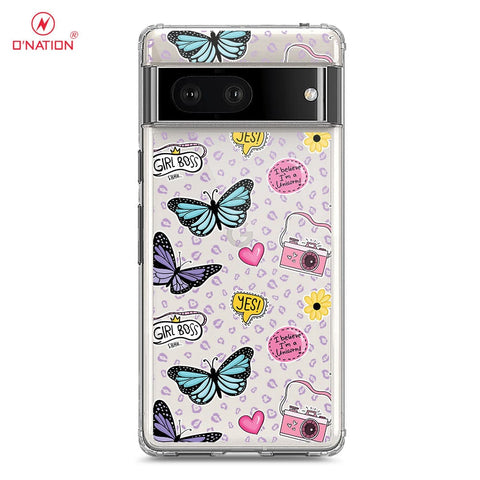 Google Pixel 7 Cover - O'Nation Butterfly Dreams Series - 9 Designs - Clear Phone Case - Soft Silicon Borders