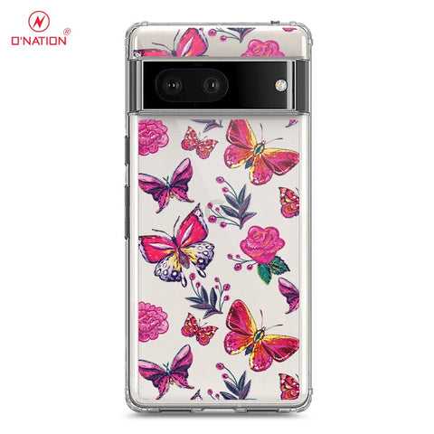 Google Pixel 7 Cover - O'Nation Butterfly Dreams Series - 9 Designs - Clear Phone Case - Soft Silicon Borders