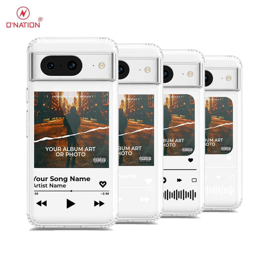 Google Pixel 8 Cover - Personalised Album Art Series - 4 Designs - Clear Phone Case - Soft Silicon Borders