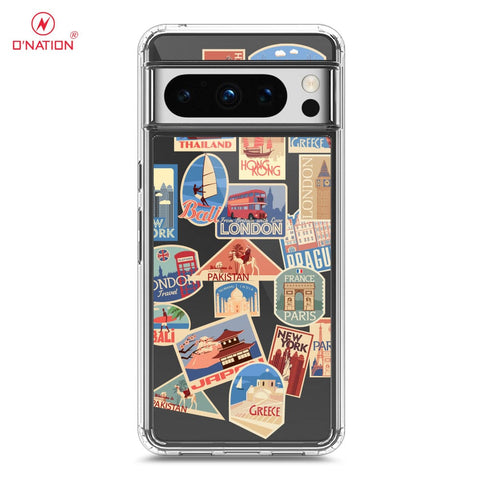 Google Pixel 8 Pro Cover - Personalised Boarding Pass Ticket Series - 5 Designs - Clear Phone Case - Soft Silicon Borders