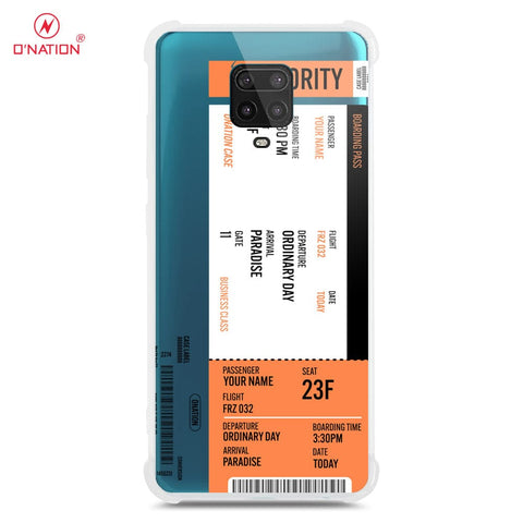 Xiaomi Poco M2 Pro Cover - Personalised Boarding Pass Ticket Series - 5 Designs - Clear Phone Case - Soft Silicon Borders