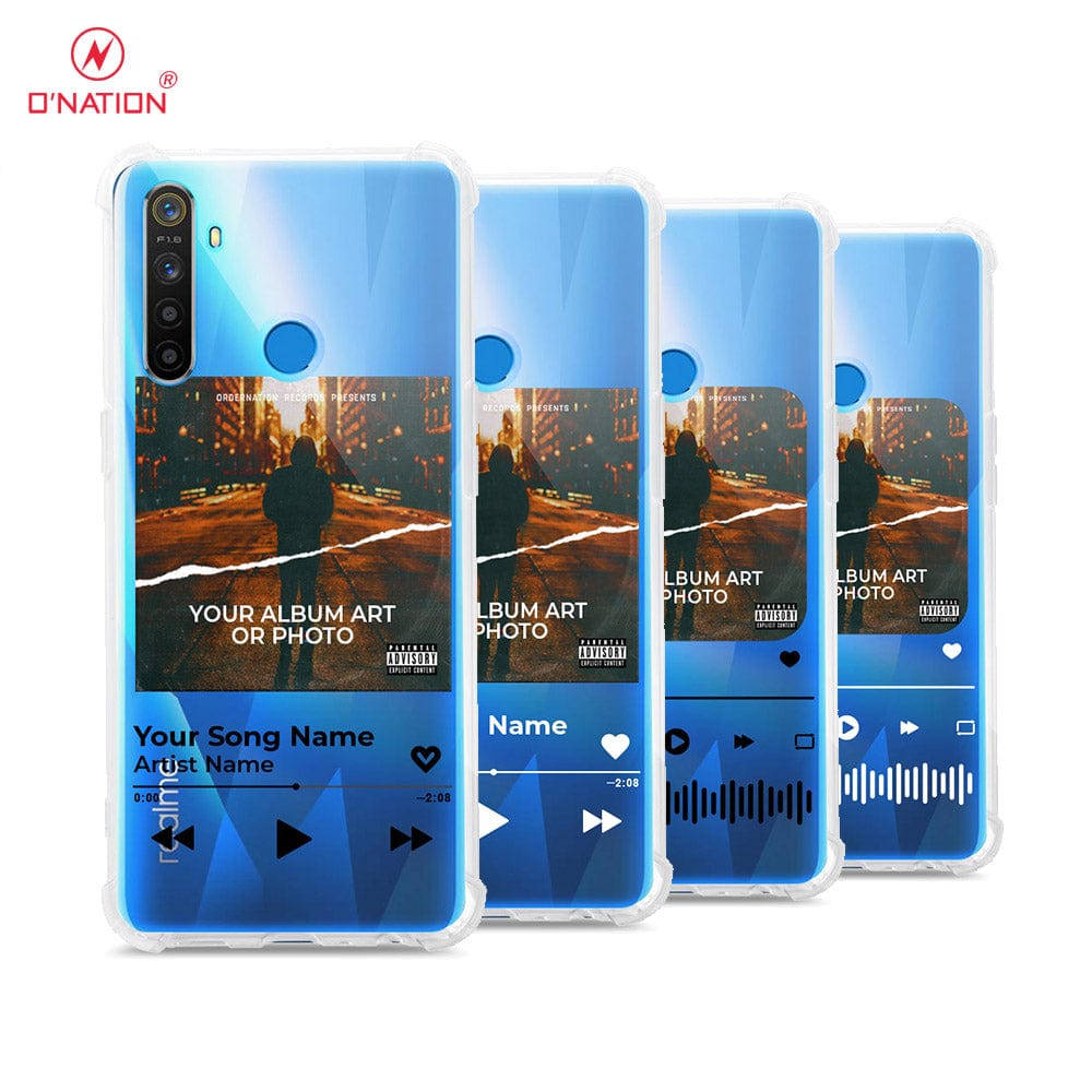 Realme 5i Cover - Personalised Album Art Series - 4 Designs - Clear Phone Case - Soft Silicon Borders