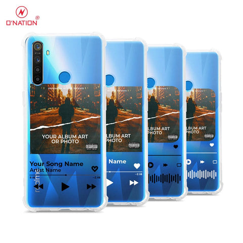 Realme 5s Cover - Personalised Album Art Series - 4 Designs - Clear Phone Case - Soft Silicon Borders