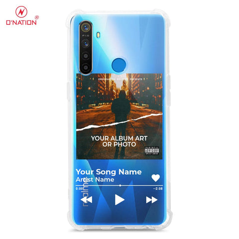 Realme 5s Cover - Personalised Album Art Series - 4 Designs - Clear Phone Case - Soft Silicon Borders