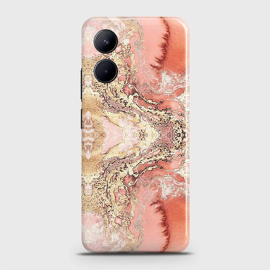 Realme C33 Cover - Trendy Chic Rose Gold Marble Printed Hard Case with Life Time Colors Guarantee