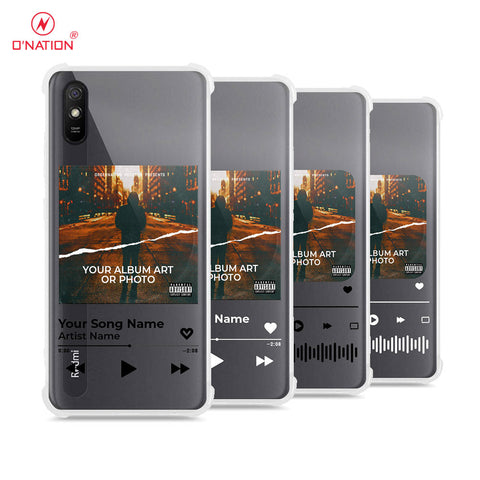 Xiaomi Redmi 9A Cover - Personalised Album Art Series - 4 Designs - Clear Phone Case - Soft Silicon Borders